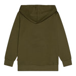DSQUARED2 felpa tinta unita con cappuccio e stampa Verde per Bambino DQ2465XX VERDE DSQUARED2 