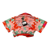 F**K Orange Print Halbarmshirt für Mädchen