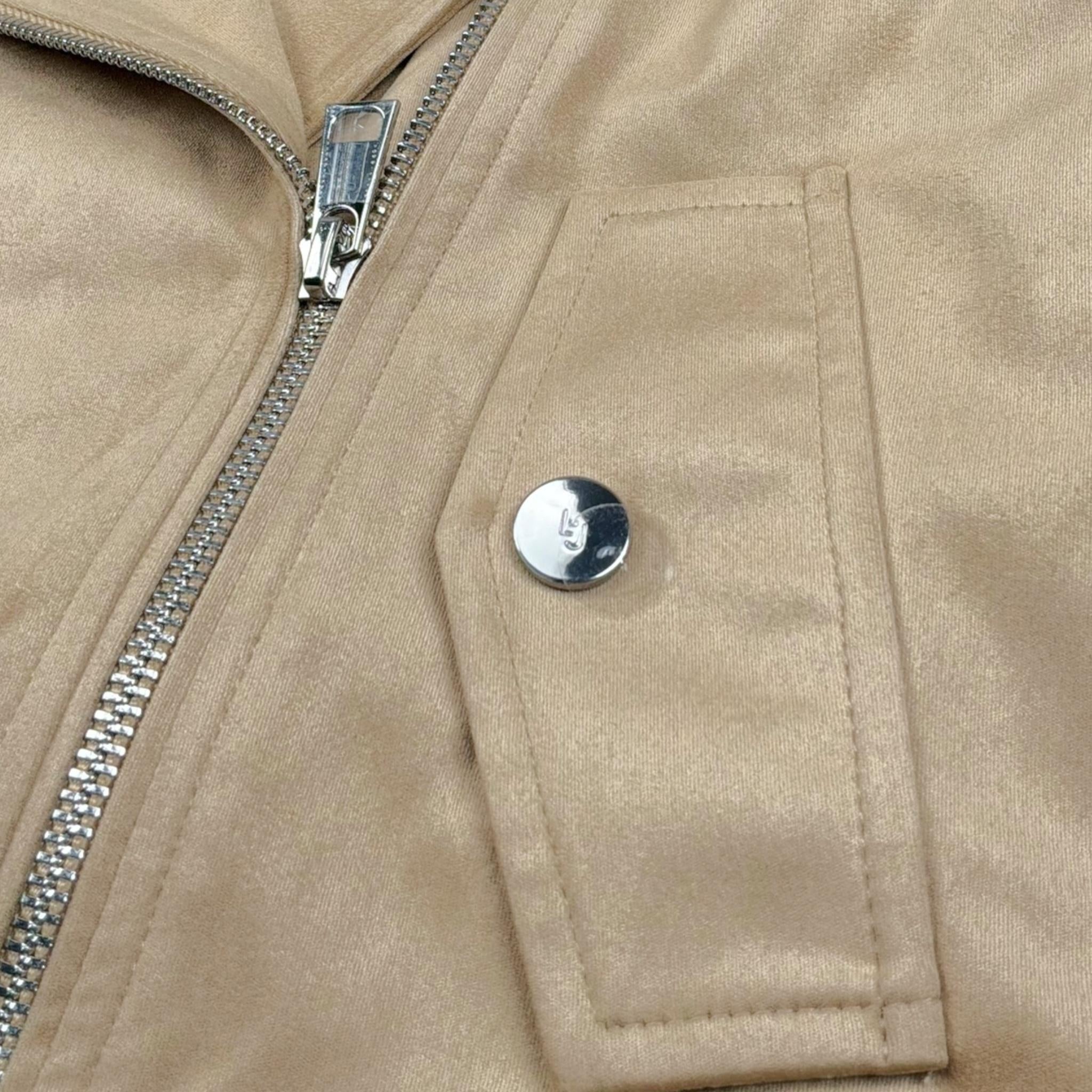 Liu Jo Giubbino Tinta Unita con Zip per Bambina GA5194 BEIGE LIU JO 