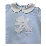 Le Bebe Pagliaccetto Mezza Manica Tinta Unita per Neonato LBB5297 AZZURRO LE BEBE 