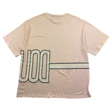 Dondup Einfarbiges Rundhals-T-Shirt mit Kontrastdruck Rosa für Mädchen