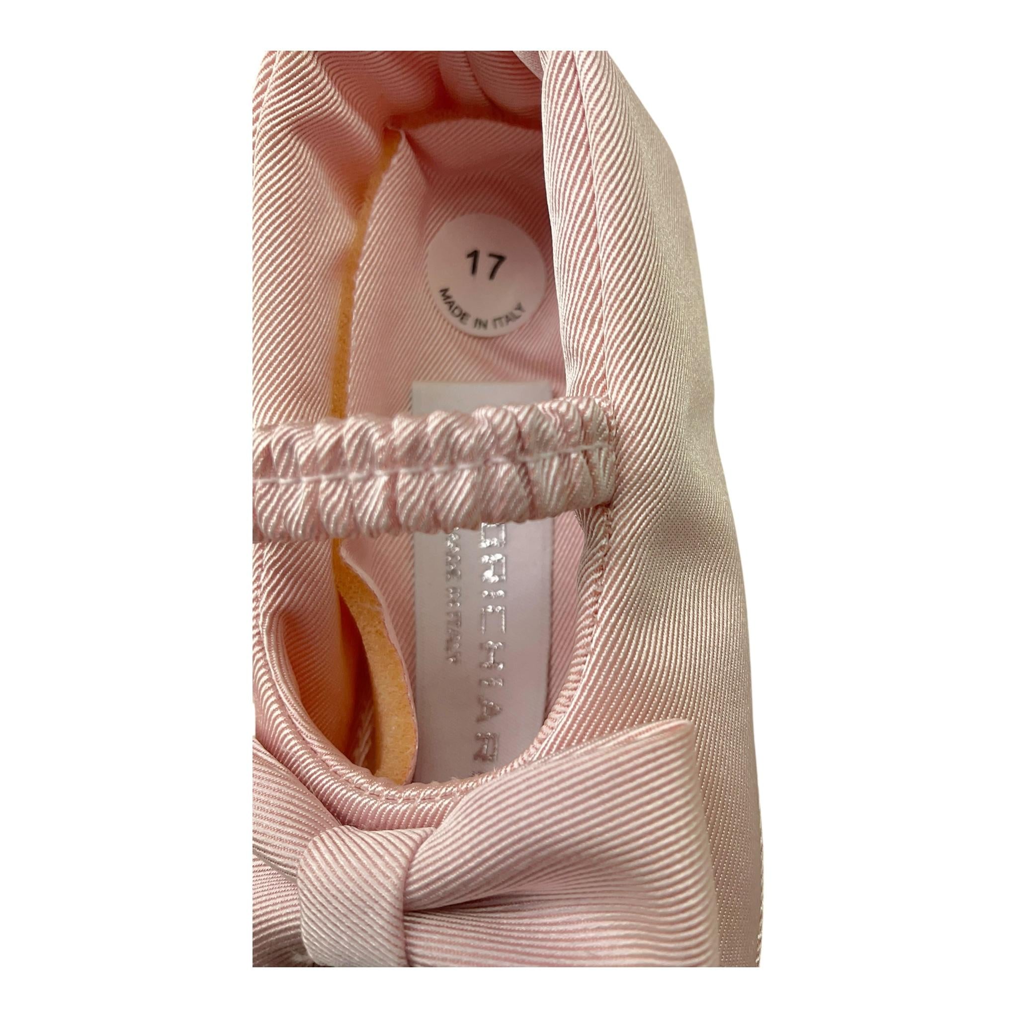 Colori Chiari Ballerina Tinta Unita con Fiocco per Neonata FN977377 ROSA COLORI CHIARI 