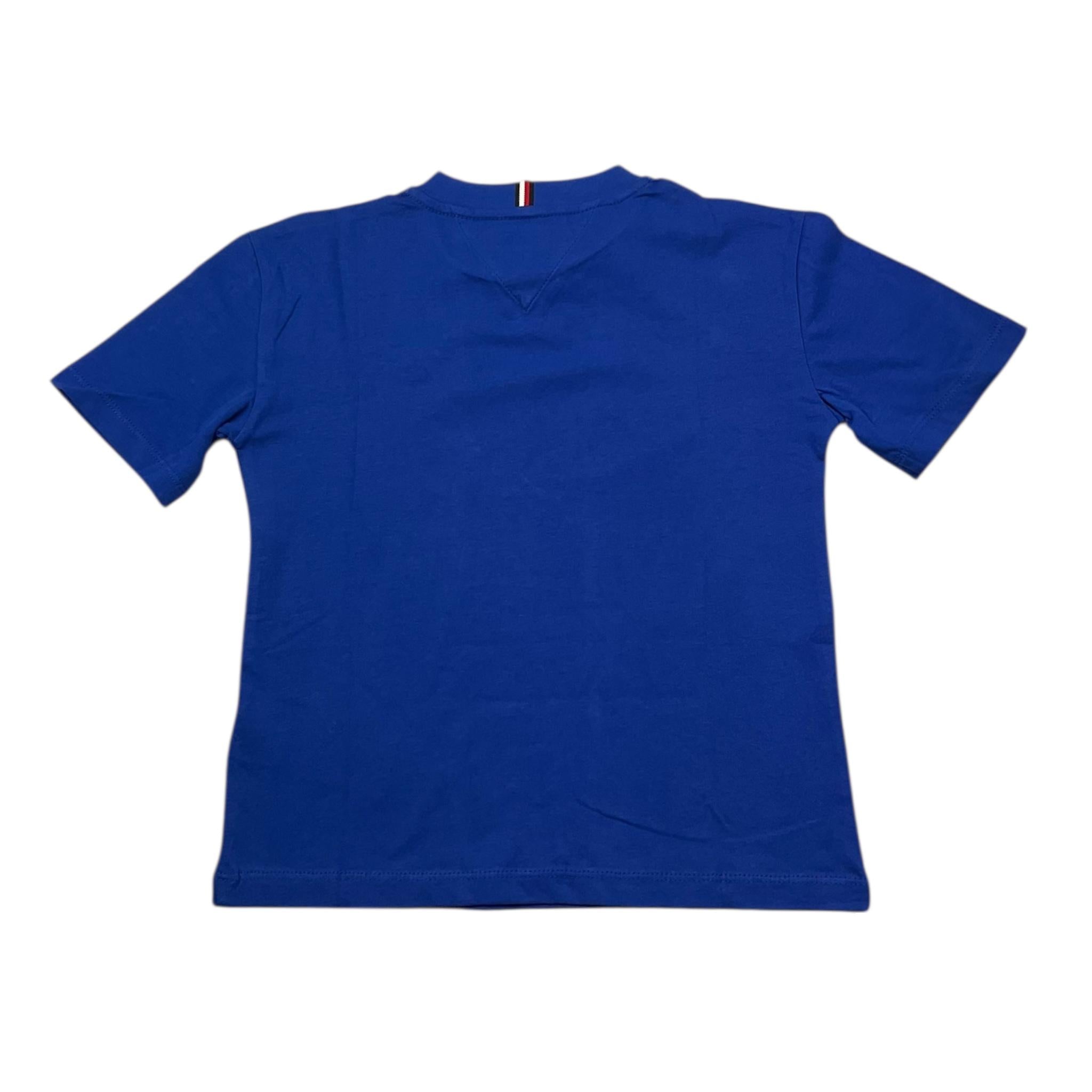 Tommy Hilfiger T-Shirt Girocollo Tina Unita con Stampa per Bambino KB0KB08575 BLU TOMMY HILFIGER 
