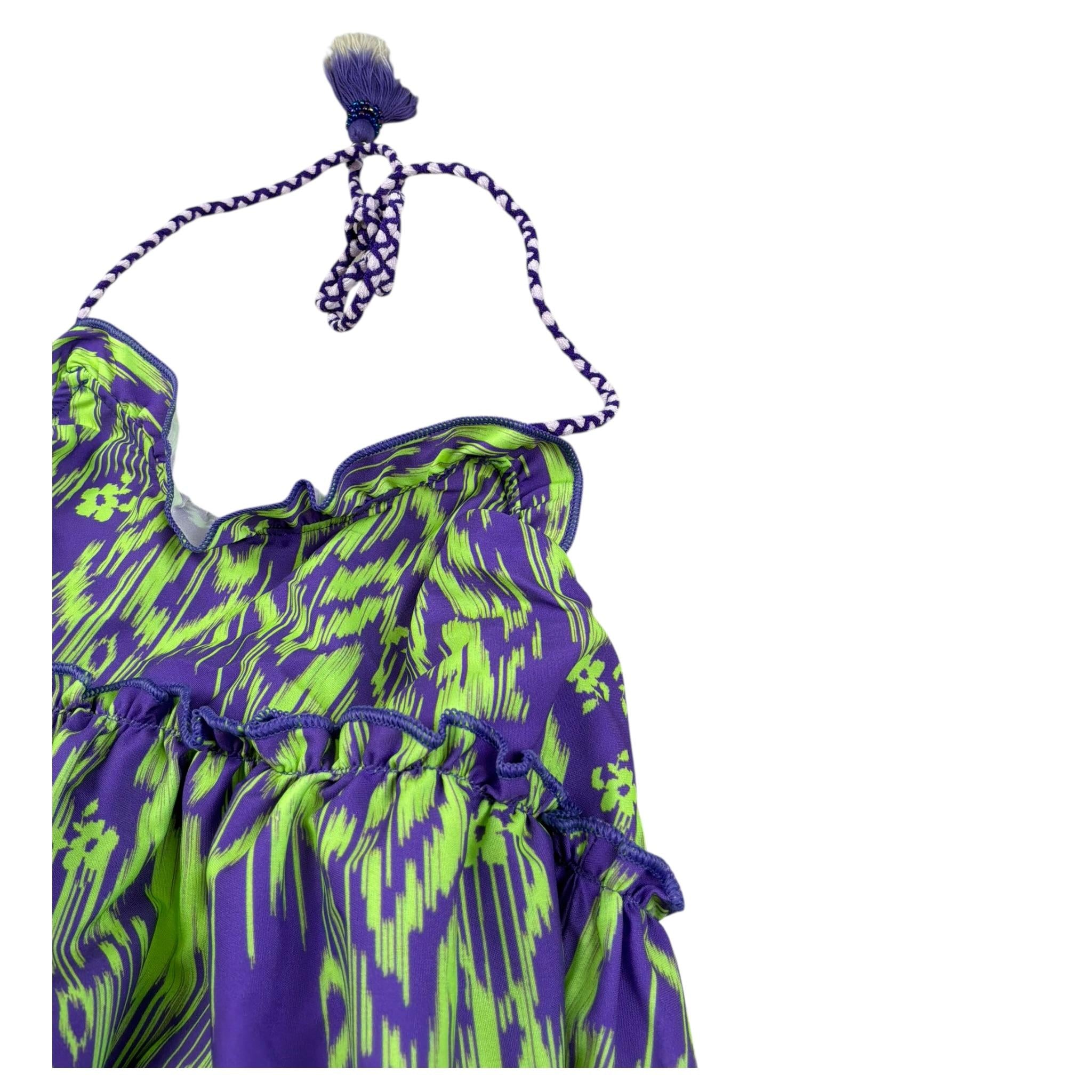 F**K Abito Tinta Unita Stampa Fantasia per Bambina FJ25G5H04DSX62 VIOLA F**K 