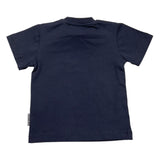 Bikkembergs T-Shirt Rundhalsausschnitt Einfarbig mit blauem Logo-Print für Neugeborene