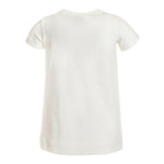 Monnalisa T-Shirt Girocollo Tinta Unita con Stampa per Bambina 199610SE PANNA MONNALISA 