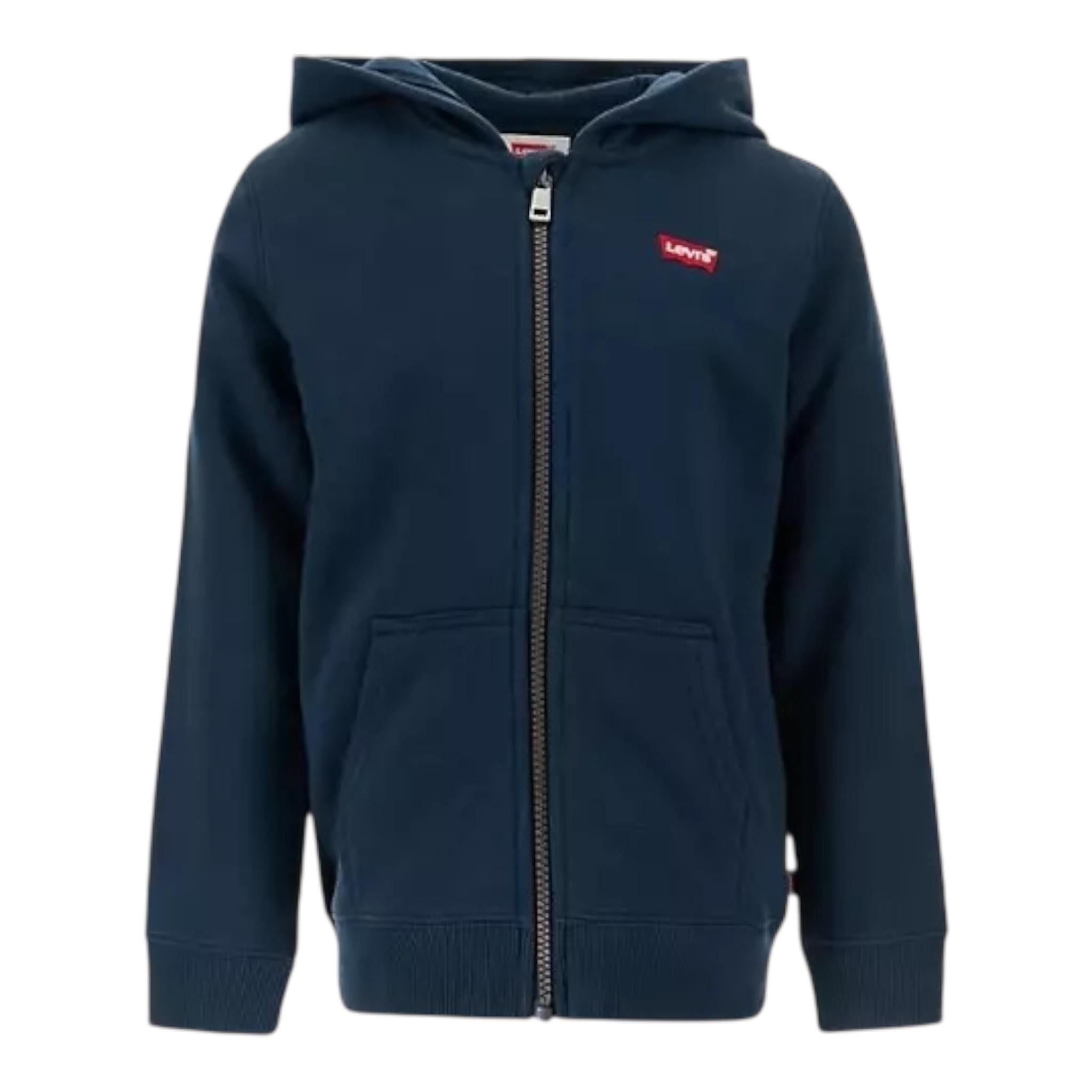 LEVI'S felpa tinta unita con zip e cappuccio Blu per Neonato 6EJ762 BLU LEVI'S 