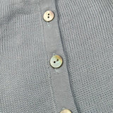 Seerose Cardigan Tinta Unita con Bottoni per Neonata 502 AZZURRO SEEROSE 