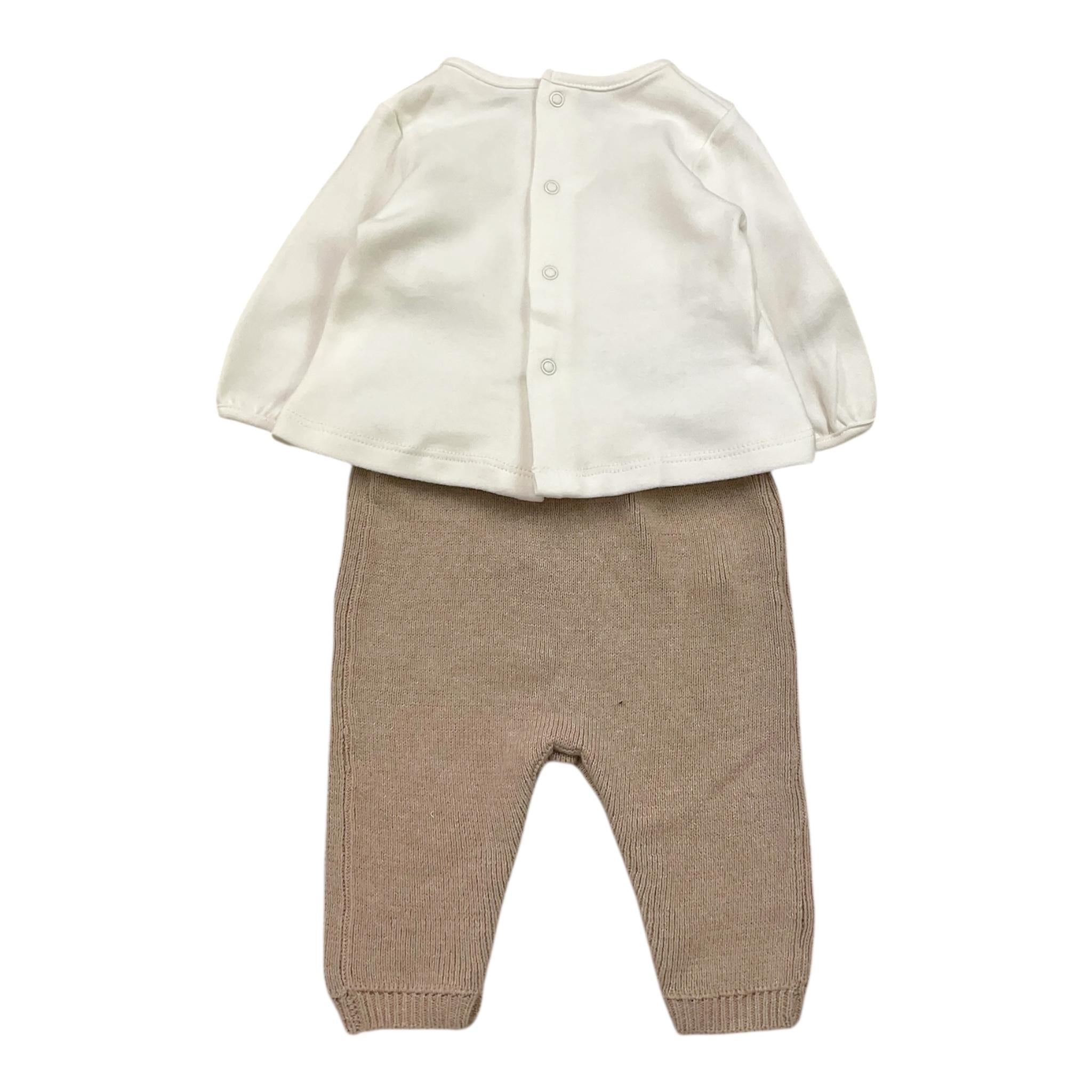 MAYORAL completo 3pz body-salopette-coprispalle Bianco per Neonata 2608 BIANCO MAYORAL 