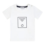 Trussardi T-Shirt tinta unita con Stampa Bianco per Neonato TIP25046TSX BIANCO TRUSSARDI 