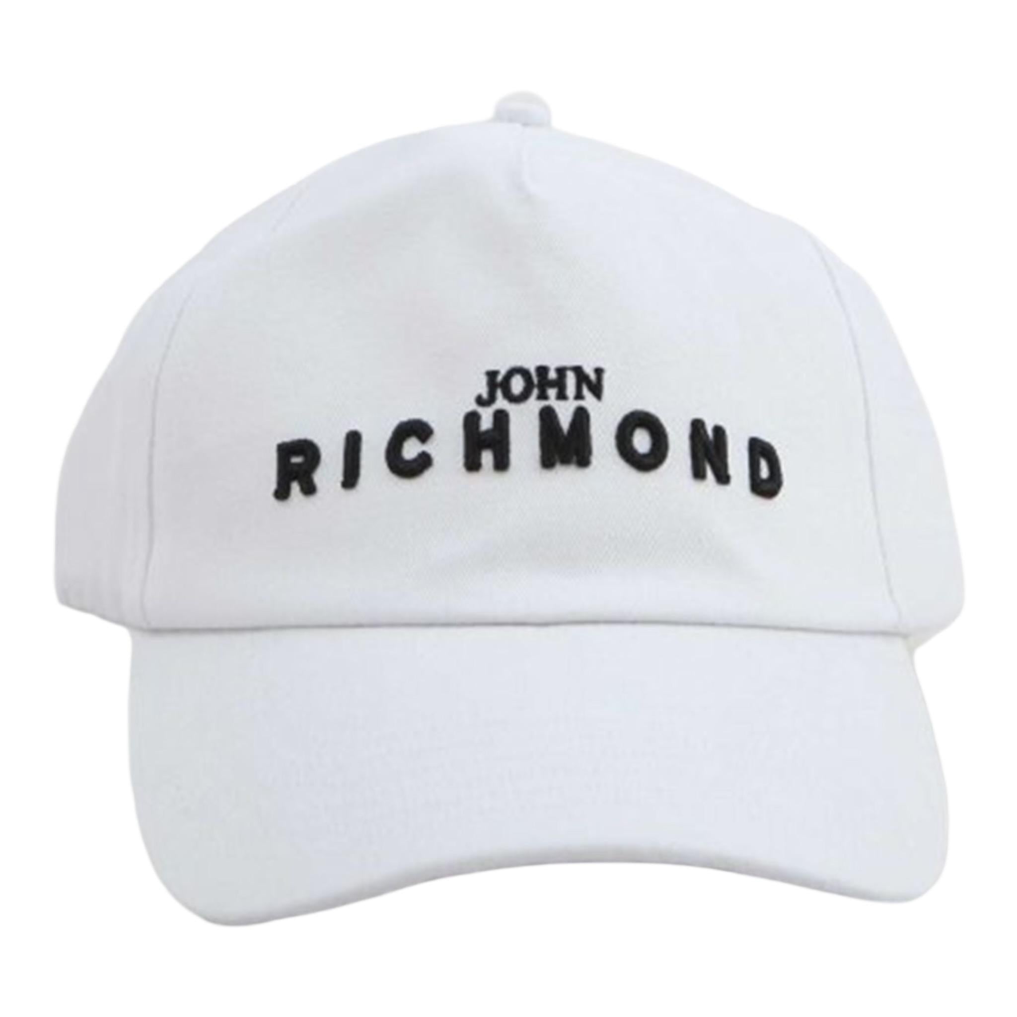 John Richmond Cappello Visiera Tinta Unita con Logo per Bambino RGP25212BT BIANCO JOHN RICHMOND 