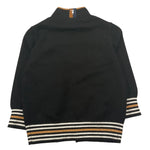 TRUSSARDI cardigan tinta unita cn profil in contrasto Nero per Neonato TIA25077MA NERO TRUSSARDI 