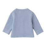 MINI BANDA cardigan tinta unita con fiocchi Azzurro per Neonata A740 AZZURRO MINI BANDA 