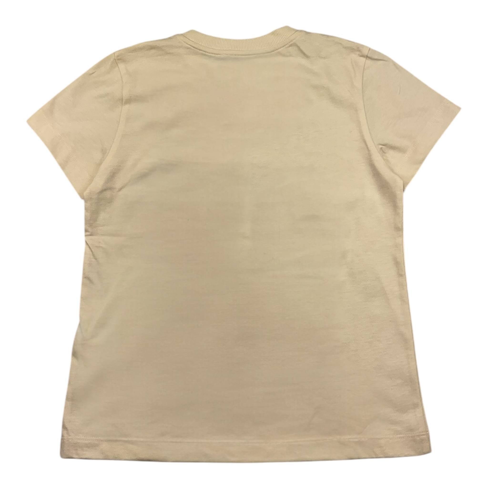 MOSCHINO t-shirt tinta unita con stampa Beige per Bambino HSM058 BEIGE MOSCHINO 