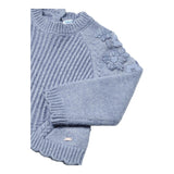 MAYORAL maglia tinta unita con ricami fiori Azzurro per Neonata 2324XX AZZURRO MAYORAL 