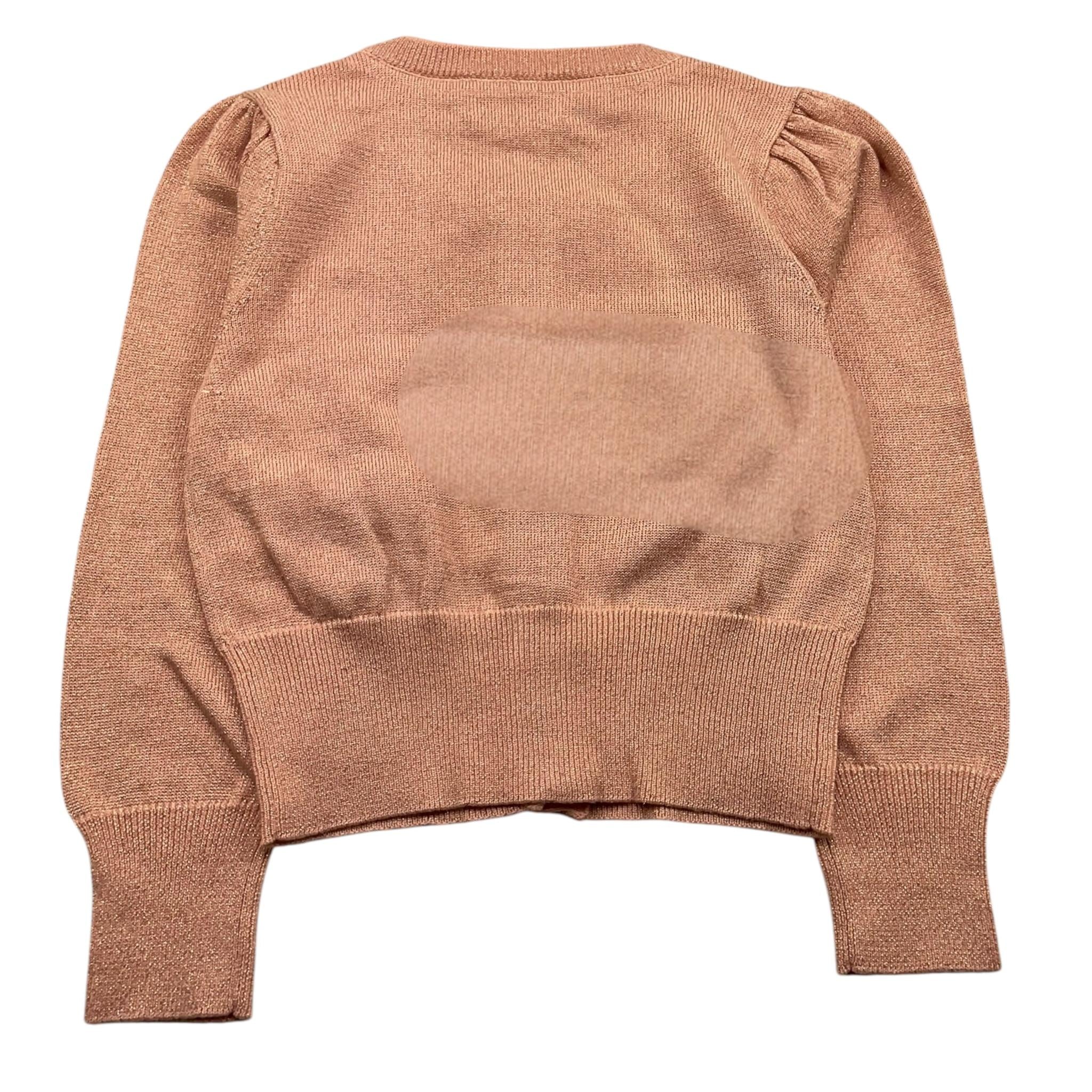 ANGEL'S FACE cardigan tinta unita lurex con applicazioni fiocchi Rosa per Bambina NICOLETTEX ROSA ANGEL'S FACE 