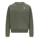 K-Way Maglia Tinta Unita Girocollo con Logo per Bambino K2148LW VERDE K-WAY 