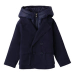 SARABANDA cappotto tinta unita con zip e cappuccio Blu per Bambino 0A284 BLU SARABANDA 