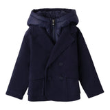 SARABANDA cappotto tinta unita con zip e cappuccio Blu per Bambino 0A284 BLU SARABANDA 