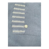 Paz Rodriguez Coperta Tinta Unita con Ricami per Neonato 03142246 AZZURRO PAZ RODRIGUEZ 