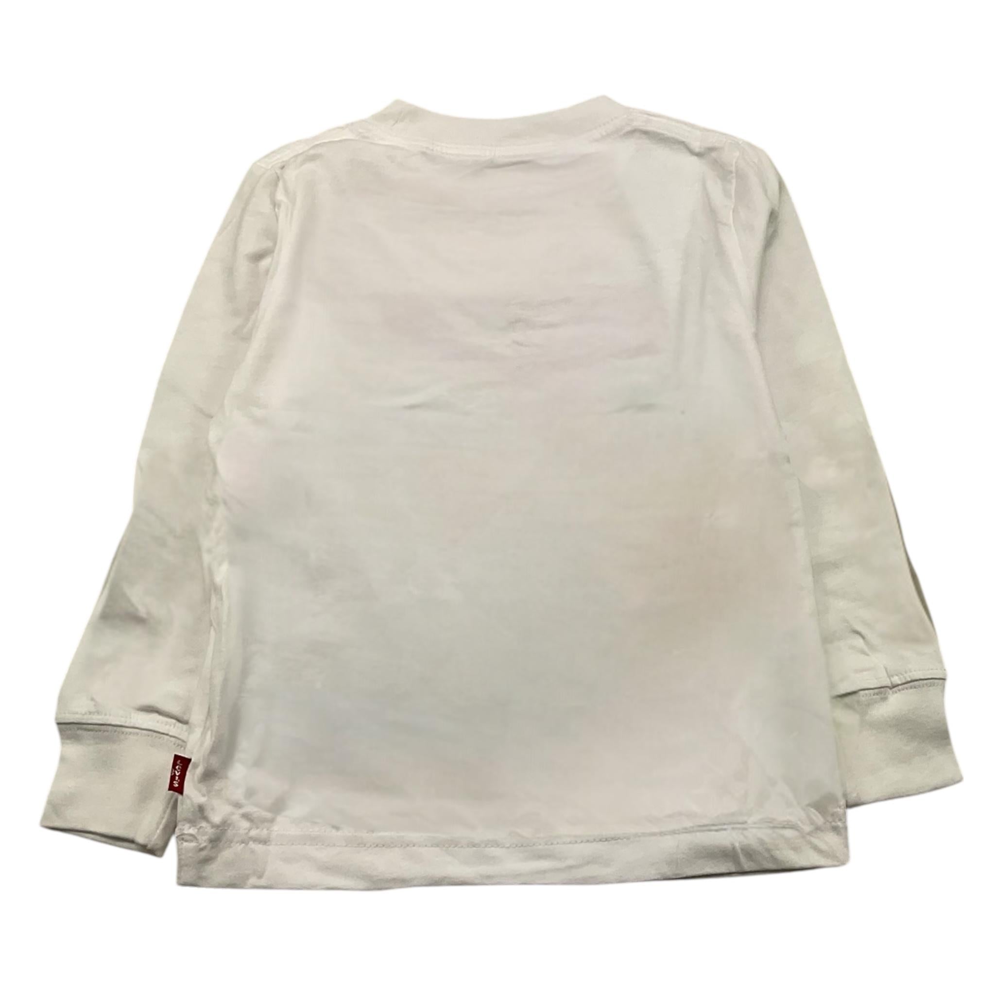 LEVI'S shirt girocollo tinta unita con logo Bianco per Bambino 6E8646XX BIANCO LEVI'S 