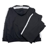 Cesare Paciotti Complete Zip-Up Hoodie-Jogginghose Schwarz für Kinder