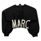 MARC ELLIS maglia crop tinta unita con logo Nero per Bambina JMJSW00171X NERO MARC ELLIS 
