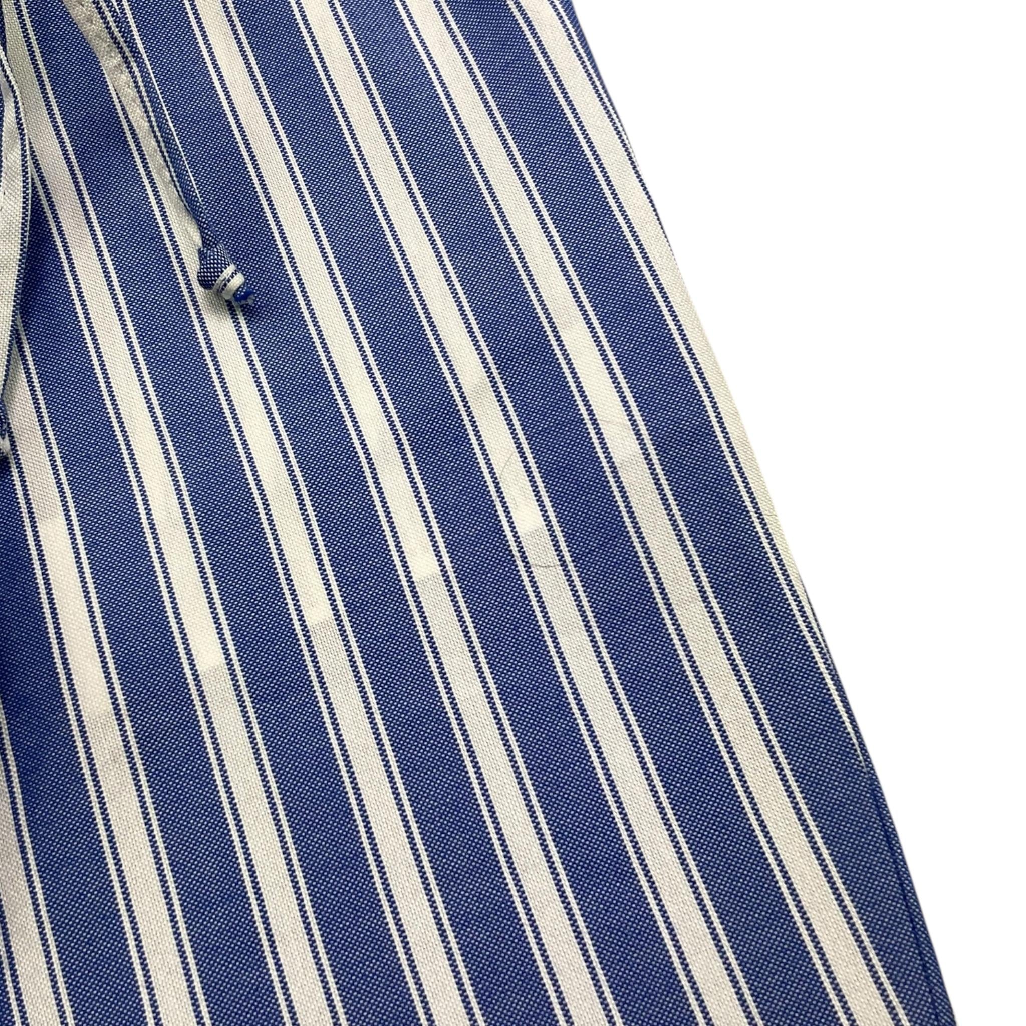 Bikkembergs Pantalone Bicolore con Fantasia A Righe per Neonato BK3456 BIANCO/AZZURRO BiKKEMBERGS 