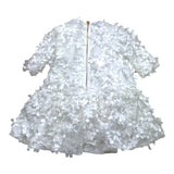 Mimisol Schlichtes Kleid mit weißen Applikationen für Mädchen