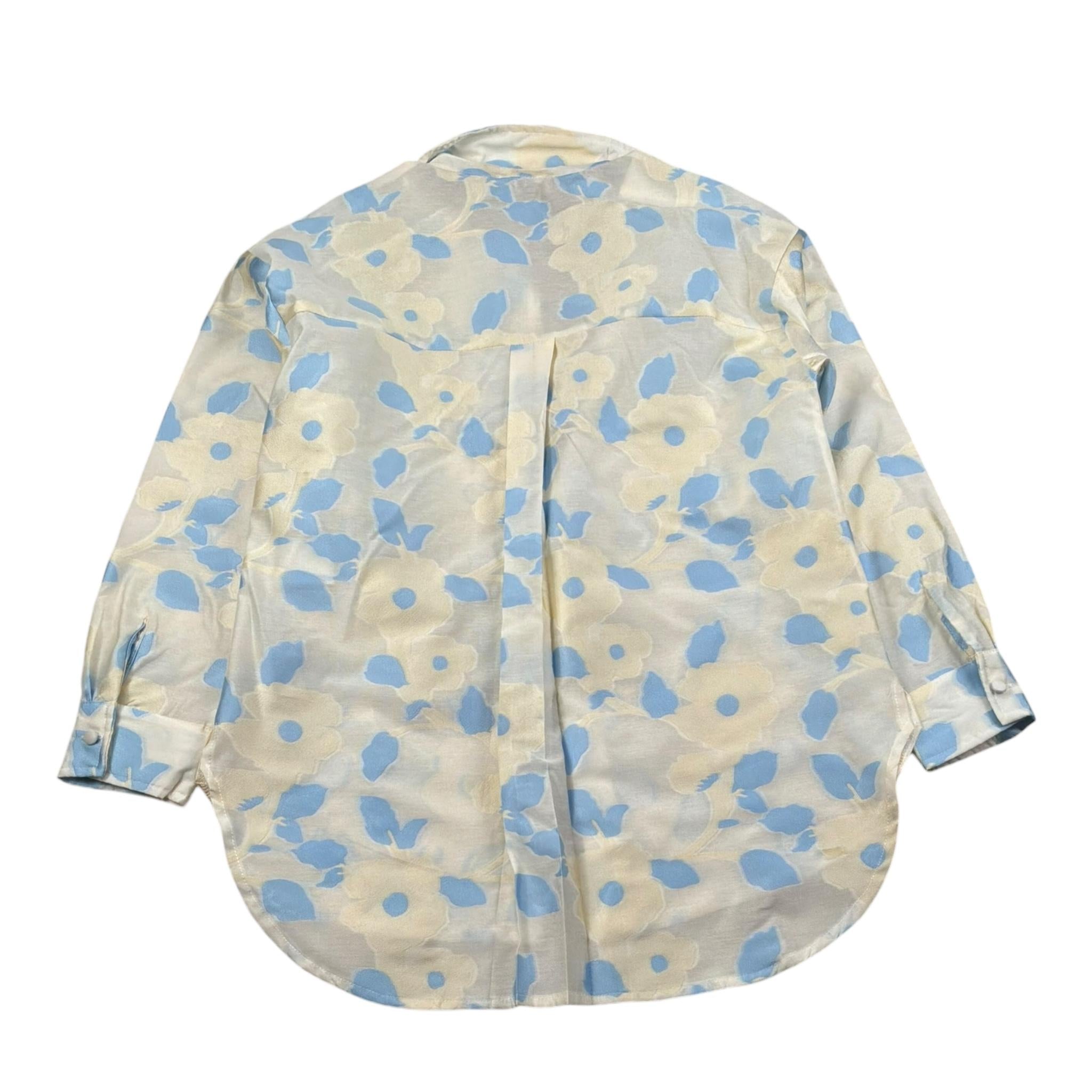 Lu Lu By Miss Grant Camicia Tinta Unita Manica Lunga con Fantasia per Bambina LL3444 BEIGE LU LU BY MISS GRANT 