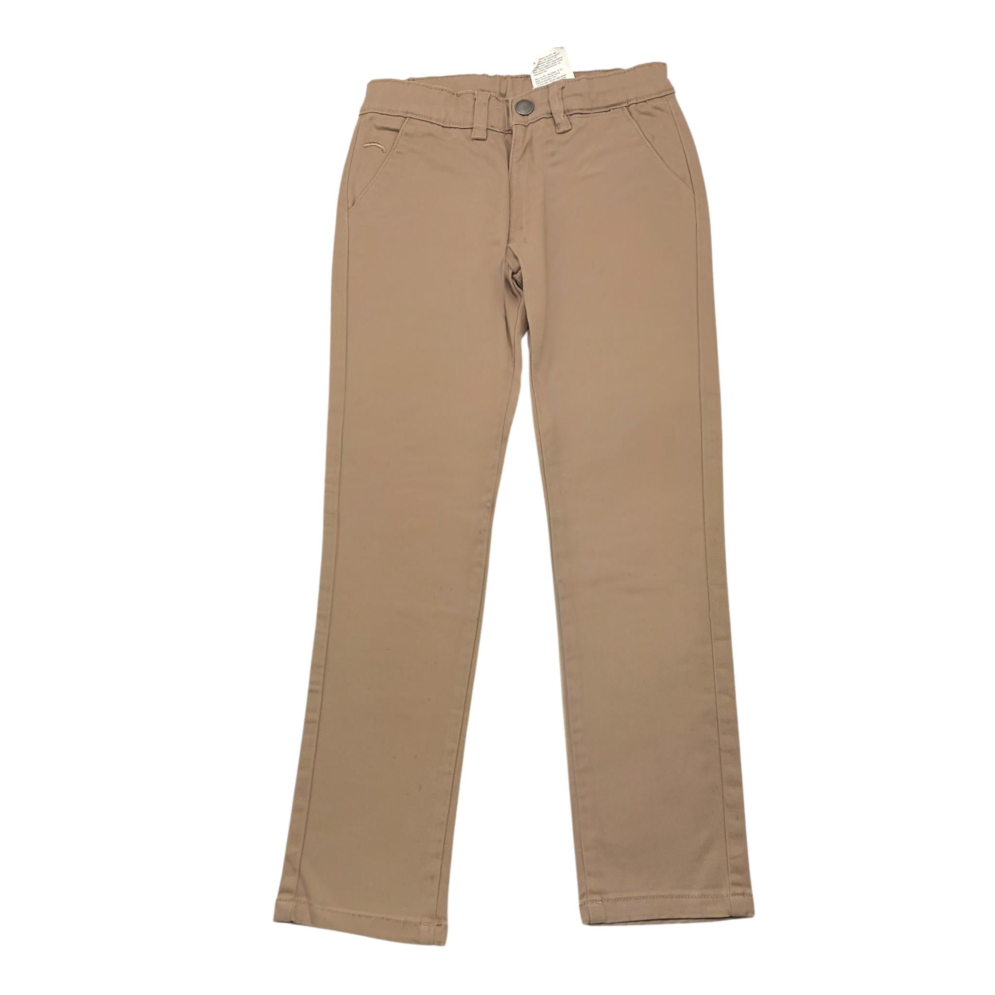 SARABANDA pantalone tinta unita con girovita regolabile Fango per Bambino 05163 FANGO SARABANDA 