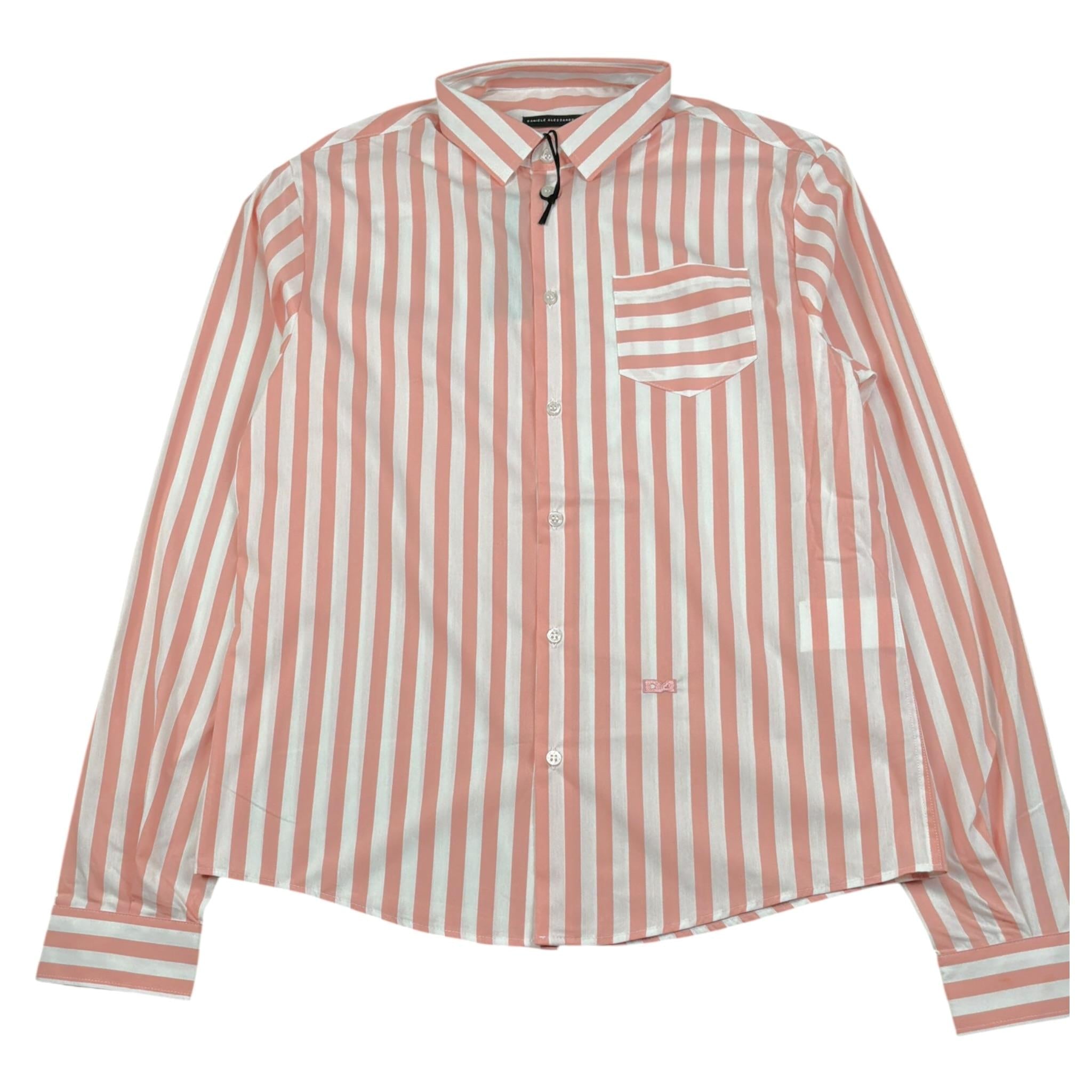 Daniele Alessandrini Camicia Bicolore con Fantasia A Righe Bianco per Bambino 1235C00027 BIANCO DANIELE ALESSANDRINI 