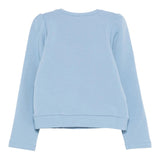 LIU JO felpa chiusa girocollo tnta unita con brillantini Azzurro per Bambina KF4108J AZZURRO LIU JO 
