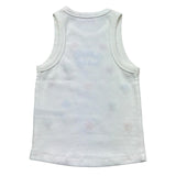 Saint Barth Canotta Tinta Unita con Stampa per Bambina BLUEJR BIANCO SAINT BARTH 
