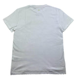 Dondup Einfarbiges T-Shirt mit Rundhalsausschnitt und Kontrastdruck in Weiß für Mädchen
