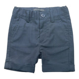 Daniele Alessandrini Einfarbige Bermuda-Shorts mit Punktemuster und elastischem Bund Blau für Neugeborene