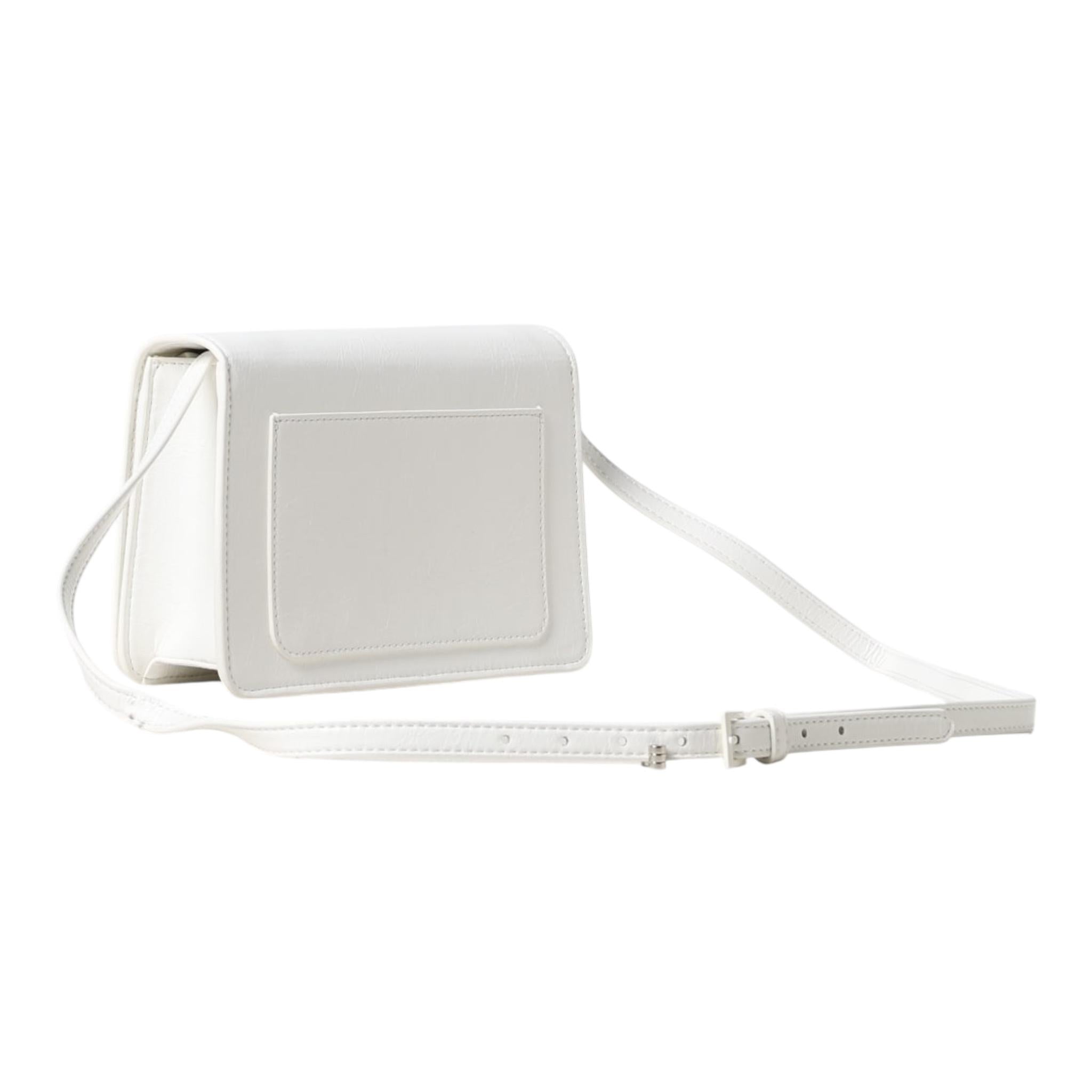 N°21 borsa tinta unita con logo e tracolla Bianco per Bambina N21A35 BIANCO N°21 