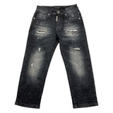 DO NOT CONFORM jeans tinta unita cn strappi Nero per Neonato CR04 NERO DO NOT CONFORM 