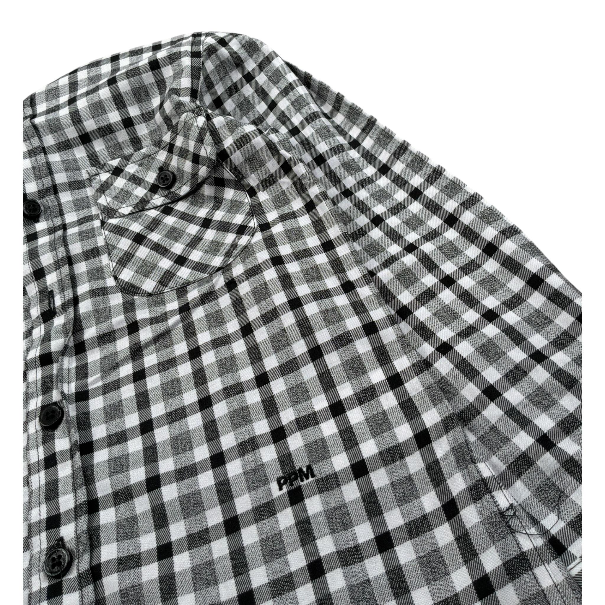 Paolo Pecora Caicia Bicolore con Fantasia A Quadri Bianco/Nero per Bambino PP1519 BIANCO/NERO PAOLO PECORA 