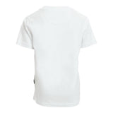 Dan John T-Shirt Rundhalsausschnitt Einfarbig mit Kontrastdrucken Weiß Für Jungen