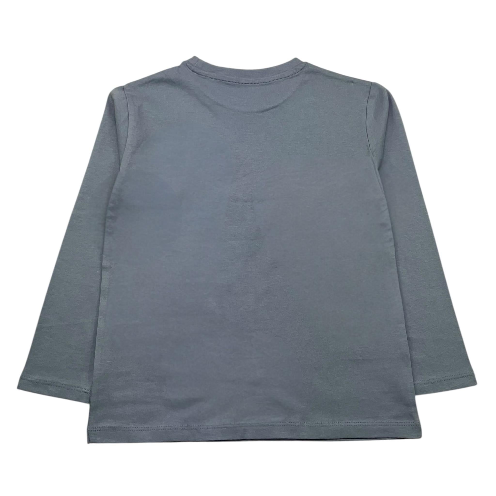 MAYORAL shirt girocollo tinta unita con stampa Azzurro per Bambino 173XX AZZURRO MAYORAL 