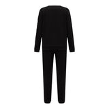 Guess Completo 2 Pezzi Tinta Unita Felpa-Pantalone per Bambino L5RG00K NERO GUESS 