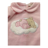 NANAN tutina tinta unita con stampa Rosa per Neonata AI2400101R ROSA NANAN 