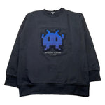 NEVER TOO felpa chiusa girocollo tinta unita con stampa in contrasto Nero per Bambino NT2076R NERO NEVER TOO 