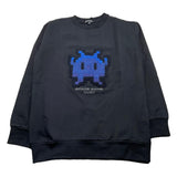 NEVER TOO felpa chiusa girocollo tinta unita con stampa in contrasto Nero per Bambino NT2076R NERO NEVER TOO 