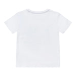 Guess T-Shirt Girocollo Tinta Unita con Stampe per Bambino N5RI23K8HM4X BIANCO GUESS 