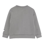 DOU DOU felpa girocollo tinta unita con logo Grigio per Bambino DV4P70 GRIGIO DOU DOU 