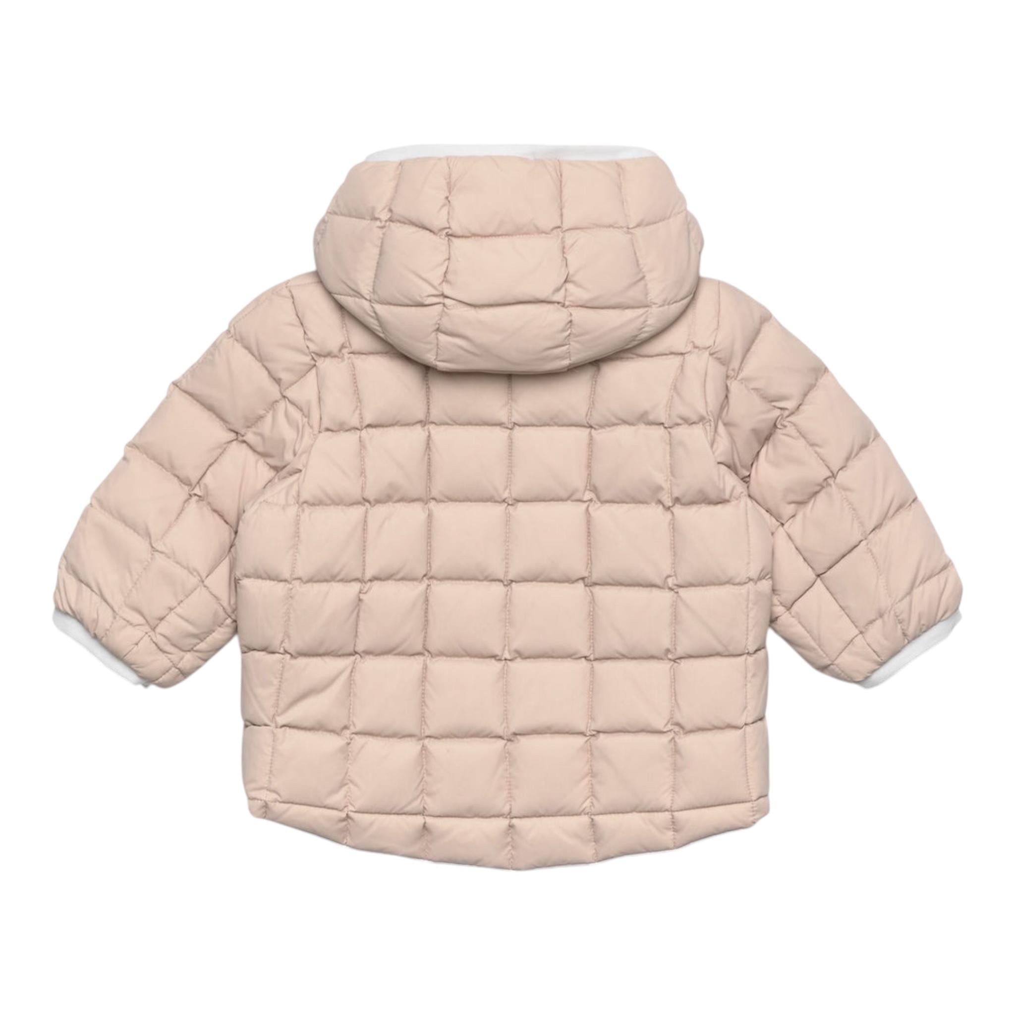 K-WAY giubbino reversibile con zip e cappuccio bicolore Bianco/beige per Neonata K7132PW BIANCO/BEIGE K-WAY 