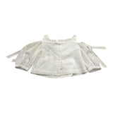 A' La Page Camicia Tinta Unita Modello Top per Bambina ANEMONE BIANCO A' LA PAGE 
