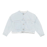 Il Gufo Giubbino In Denim Tinta Unita per Neonata P25GR232J0052N AZZURRO IL GUFO 